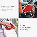 kwmobile Registration and Insurance Holder - Car Document Holder for Vehicle Documents and Cards - PU Leather - Neon Coral