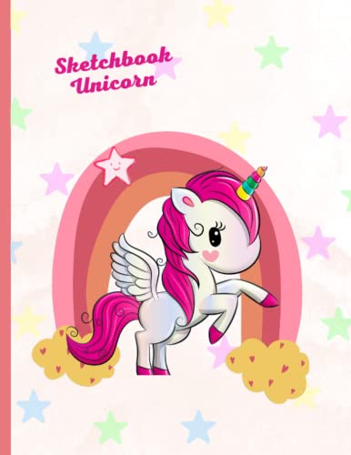 Sketchbook Unicorn for kids: Unicorn notebook under 7