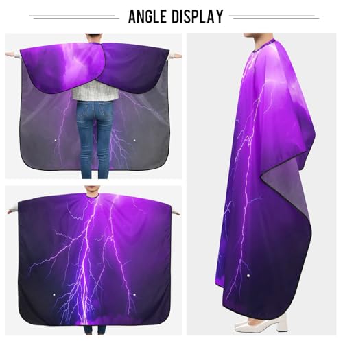Capa impermeable profesional para cortar cabello con cierre ajustable miniatura 5