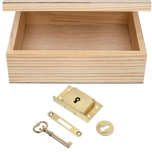 Serrure de meuble rétro en laiton pour sécuriser les tiroirs de bureau - 5