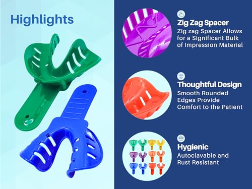 Artman Instruments ART-CN1001 Dental Impression Tray 12Pcs 6 Sizes thumb #3