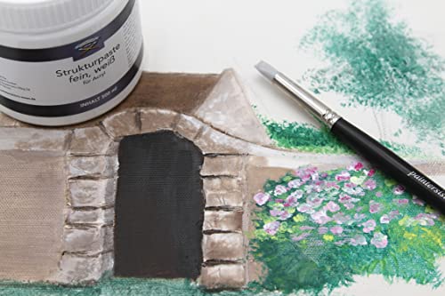 Paintersisters® Strukturpaste fein 3.000 ml/4.000 gr, Strukturmedium für Reliefs, Modelliermasse für Acrylmalerei, Spachtelmasse mischbar mit Sand