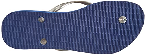 Chinelo Slim Nautical, Havaianas, Feminino, Marinho/Prata, 39/40