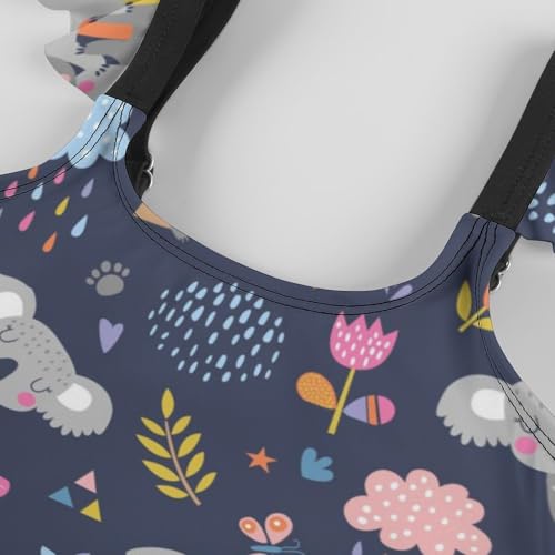 Image of Girls One Piece Swimsuit Swimwear Bathing Suits 3-12 Years