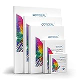 GOTIDEAL Canvases for Painting, 18 Pack Canvas Boards Multipack 4x4", 5x7", 8x10", 9x12",11x14",Prim