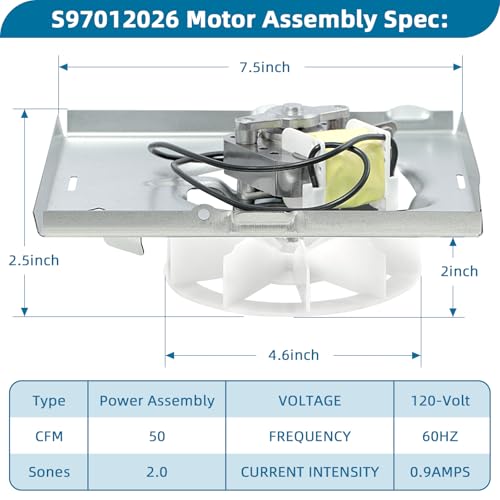 image for CLLOMAGY 696N-R02 B Unit for NuTone S97012026 Fan,for Broan 688 Replac
