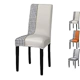 [MúLtiples Colores Y Estilos] - Juego De Cubierta De Silla De Comedor De Estilo Moderno De 1/2/4/6: Esta Cubierta De Silla Viene En Muchos Colores Y Estilos Diferentes, Cubierta De Silla De Empalme Elegante De Moda Cubierta De Silla De Silla Parsons Engrosada Funda Universal De Silla De Respaldo Recto Para Hotel De Cocina.