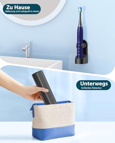 Elektrische Zahnbürste Schallzahnbürste für Erwachsene - Whitening Ultraschall Zahnbürste...