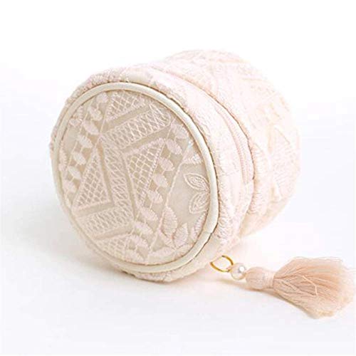 Boîte à bijoux de bureau en dentelle brodée artisanale