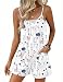 Ekouaer Womens Summer Sleeveless Rompers Overalls Adjustable Jumpsuits