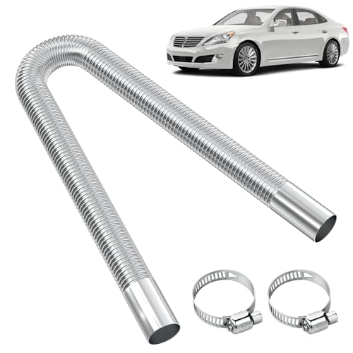 60cm Abgasschlauch 25mm,Abgasschlauch Für Stromerzeuger,Abgasrohr 25mm,Abgasschlauch,Standheizung Abgasrohr,Standheizung Auspuff,Auspuffrohr Standheizung,mit Zwei Edelstahlklammern für Diesel Heizung