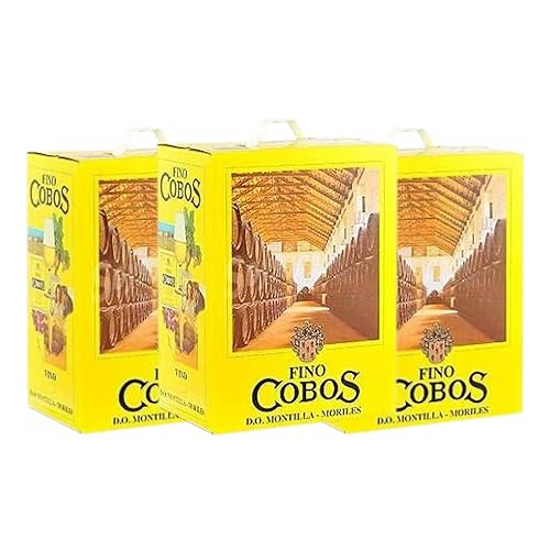Navisa Fino Cobos Pedro Ximénez Montilla-Moriles Bag in Box 5 L Vino generoso (Caja de 3 Bag in Box de 5 L)