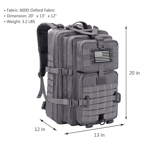 Image of Hannibal Tactical MOLLE Assault Backpack, Tactical Backpack Military Army Camping Rucksack
