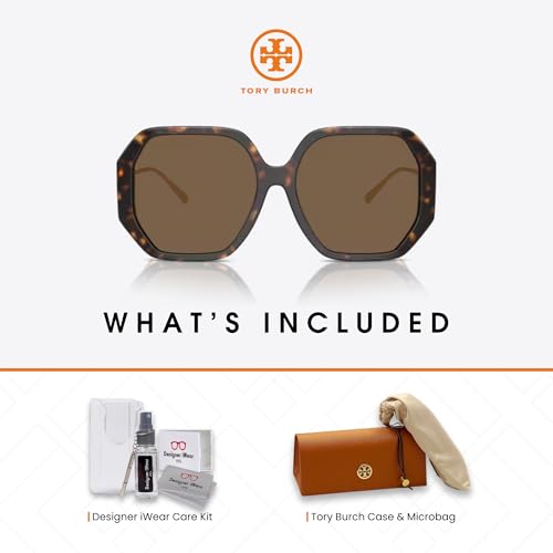 Tory Burch TY7204D Low bridge Fit Irregular Sunglasses for Women +BUNDLE with ACCESSORY EYEWEAR KIT2