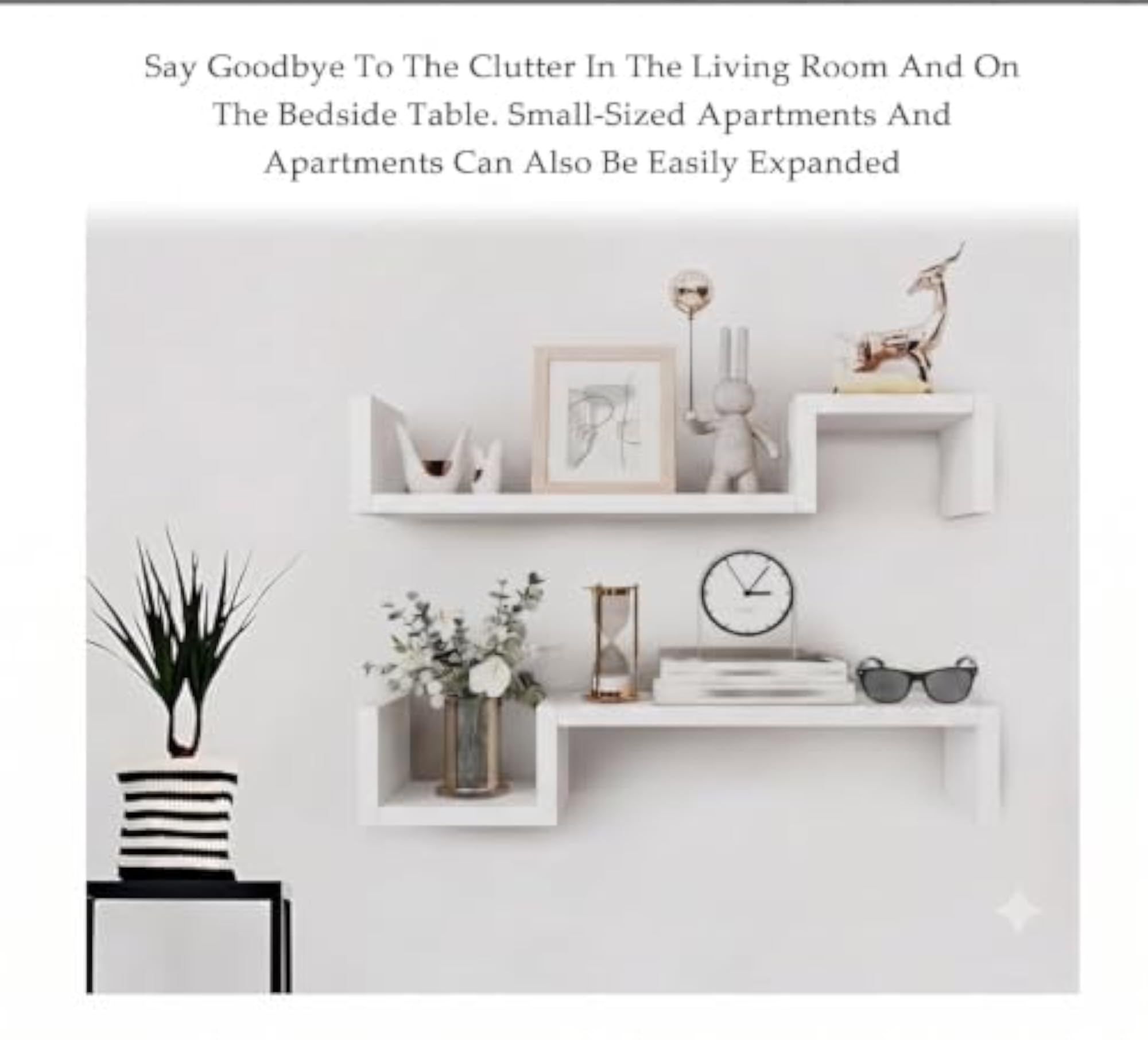 Floating Shelves Wall Mounted Organizer
