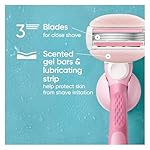 Gillette Venus ComfortGlide White Tea Women's Razor Blades, 3-Blade Razor Refills, 6 Count - Image 3