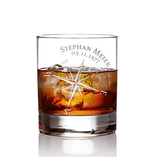 Bicchiere Da Whisky Leonardo Con Incisione Personalizzata – Vetro Di Qualità, Lavabile In Lavastoviglie