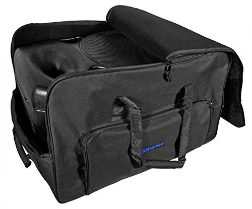 Rockville Rolling Travel Bag For Most 15" Dj Pa Speakers W/Handle+Wheels (Sb15) #TOP5