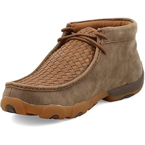 Twisted X Men's Chukka Driving Moc, Moc Toe, Bomber & Tan, 12 W Cover