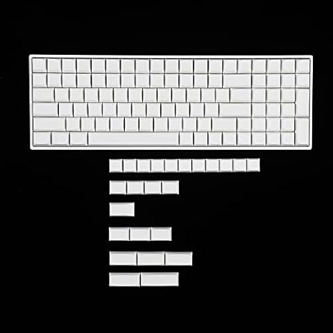 YMDK 124 Key White Blank ZDA XDA V2 Keycaps PBT Keycap for MX Keyboard 104 87 61 Melody 96 KBD75 ID80 GK64 SP84 Cover