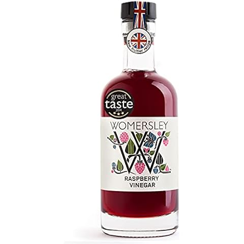 Womersley Fine Fruit Raspberry Vinegar, ideal in salad dressings or a dash in sparkling wine or prosecco (250ml bottle) Cover