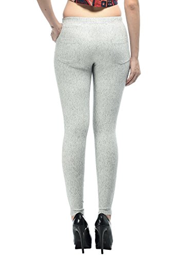 Image of Frenchtrendz Women's Slim Fit Mid Rise Stretchable Cotton Modal Spandex Jegging Pull On