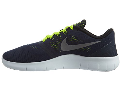 Nike Kids Grade School Free RN Running Shoes (Obsidian/Volt, 6.5)4