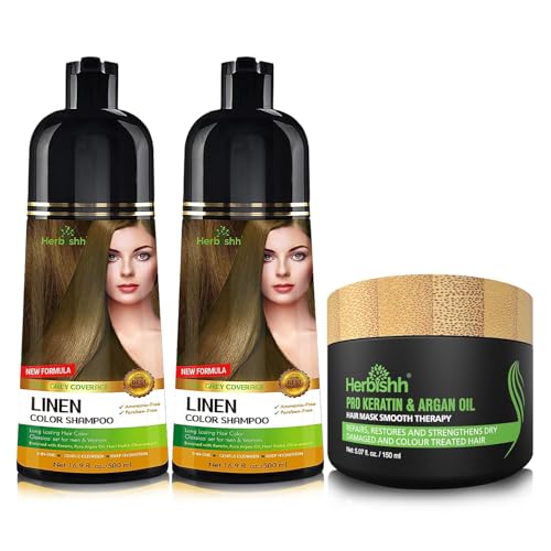 Combo Pack - Herbishh Hair Color Shampoo for Gray Hair