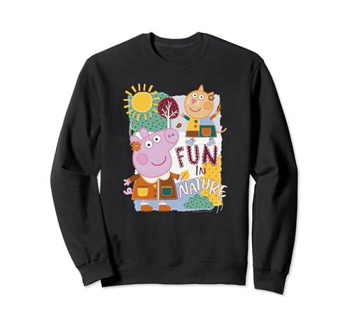 Sweat Peppa Pig Fun In Nature pull rose imprimé Candy