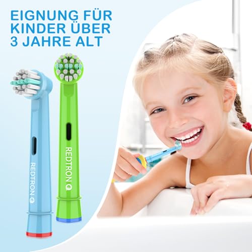 REDTRON-Kinder-Elektrische-Zahnbürstenköpfe Kompatibel mit Oral B, Soft Bristles Kinder-Zahnbürstenköpfe, Kinder-Ersatz-Zahnbürstenkopf für empfindliche Zähne und Zahnfleisch (16er-Pack) – Bild 7