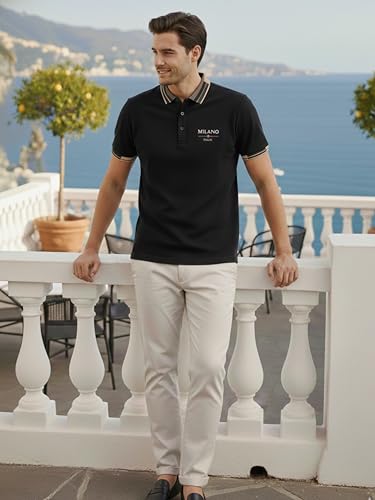 Image of VastraVibes Men's Polo T Shirt | Smart Casual Stylish Top | Slim Fit Trendy Wear | Travel Office Party | Premium Men's Fashion