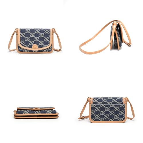 Small Jean Demi Purse Denim Crossbody Bags for Women Denim Handbag Cross Body Shoulder Bags Design for Woman3