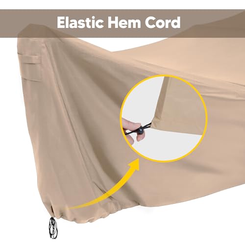 Image of SUNCREAT Hammock Cover, Water-Resistant Polyester Hammock Stand Cover for 14ft Arc Stand, Brown