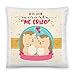 Kembilove Cojines para Parejas – Cojín para el sofá con Colores únicos y Mensaje Con Solo Mirarte Me Erizo – Cojines para Parejas con Frases Divertidas – Regalo ideal para San Valentín