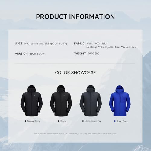 Image of KAILAS Men's Puffer Winter Down Jacket Hooded Packable Lightweight Coat Short Jacket Hiking Ski Travel Primaloft Cotton