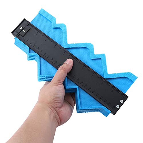 10in Contour Profile Gauge Duplicator - Ezgauge Master Outline Gauge -Woodworking Shape Tracing Instant Template Measuring Tool -Jig Guide Ruler -Easy Tile Frame Figure Gauge -Gift for Men Dad Husband