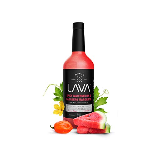 (3 Pack) LAVA Premium Margarita Mix Variety Pack Comes with Spicy Jalapeno, Skinny Margarita, & Spicy Watermelon Habanero, 1-Liter (33.8oz) - Thumbnail 3