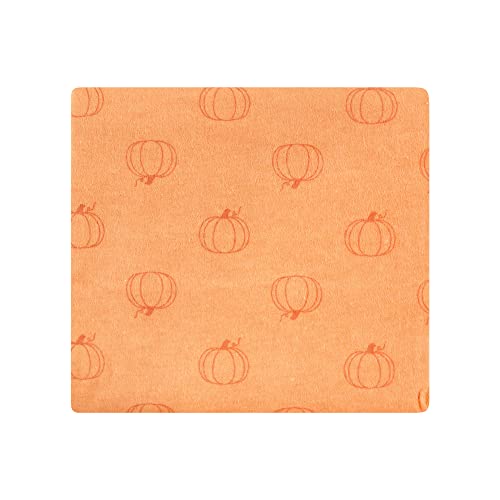 Image of Hudson Baby Unisex Baby Cotton Flannel Receiving Blankets, Pumpkin Spice, One Size
