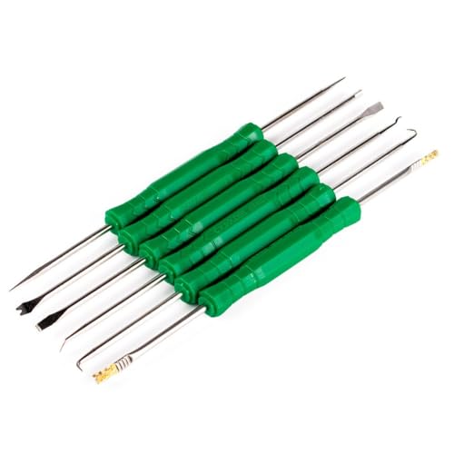 NEIQIUWING Kit de 6 herramientas de desoldadura de apoyo para soldadura, herramienta de limpieza y reparación de PCB