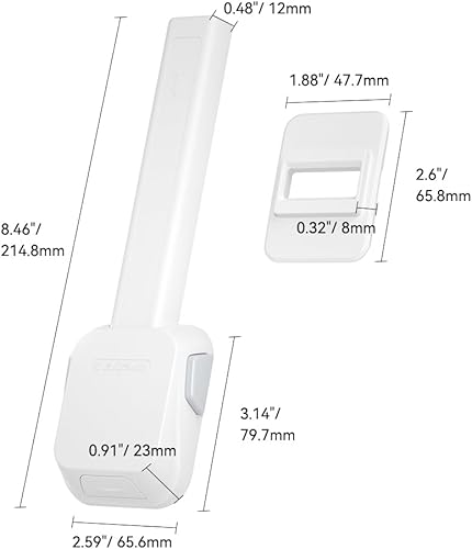 Miniatura 8 de EUDEMON Paquete de 1 cerradura de seguridad para inodoro para bebés, a prueba de niños, fácil de instalar con adhesivo, sin necesidad de