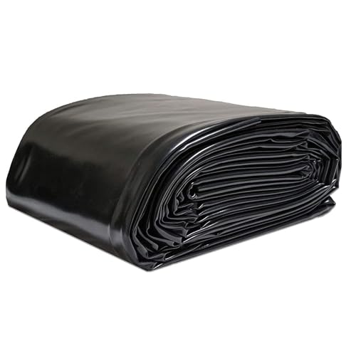 Small Pond Liner, 1m/1.5m/2m/2.5m/3m/3.5m/4m Pond HDPE Skins Small Fish Pond Liners Rubber Pond Tarp Great Value & Durable Underlayment for Fountains, Waterfall & Water Gardens,Black (Size : 1.5x1.2M