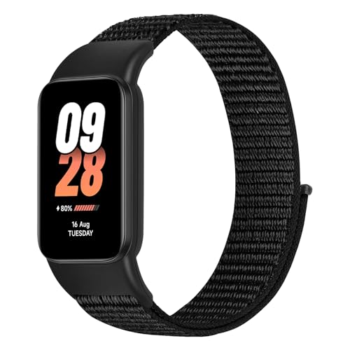 SHIJZWD Bracelet compatible avec Xiaomi Smart Band 8 Active/Xiaomi Redmi Smart Band 2, Nylon Bracelets Sport Réglables Bracelet Remplacement pour Xiaomi Mi Band 8 Active et Redmi Band 2 Bracelet,