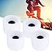 Okuyonic 4 unids/Set patineta de dirección Deslizante Accesorio para patineta (Azul Naranja Blanco) Cruiser Snakeboard Patines cuádruples para patineta Pennyboard Waveboard(White)