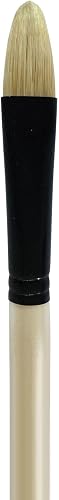 Art Board Gallery Bristle Filbert Paint Brush, Size 1