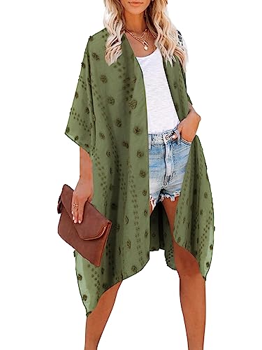 Image of Moss Rose Women Summer Bikini Kimono Bathing Suit Cover Ups for Swimwear