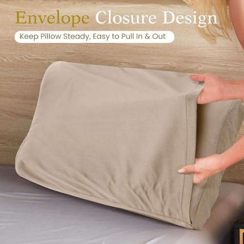 Image of Cooling Pillowcase for Contour Pillow, Taupe, 24x14x5 /3.7 Inches, 1 Piece