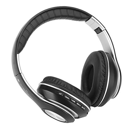 wosume Casque de Jeu Pratique à Transporter Confortable à Porter de Bonnes Performances Casque léger écouter de la Musique pour Tablette téléphone Portable Maison(Black) Cover