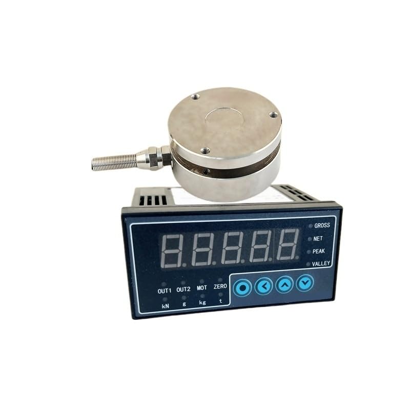 58mm Load Cell & Indicator Display Flat Type Load Cell Weighing Sensor 100g 200kg 300kg 500kg 1000kg 2000kg Weight Sensor(1000KG and Display)