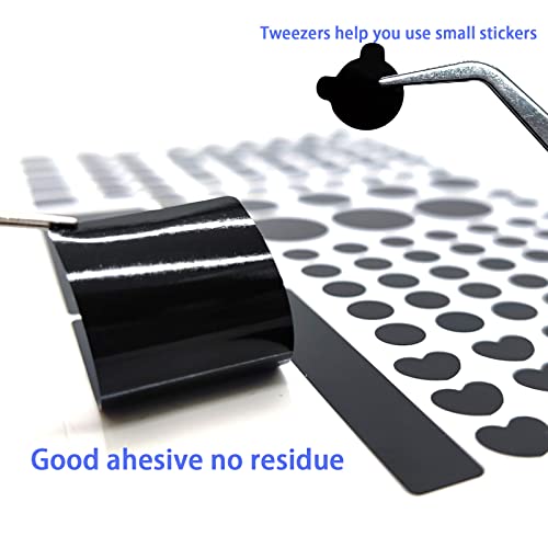 Birllaid Light Blocking Stickers 6PCS, Black Out Stickers, Light Dimming Stickers LED Covers for Routers, Clocks and Electrical Appliances