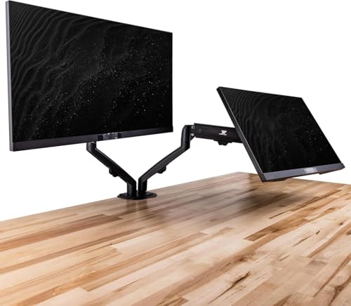 Image of HP 24 inch Series 3 Pro 24 inch FHD Computer Monitor (1920x1080), 100Hz Anti-Glare Display, HDMI, VESA Mount, Black, Bundle with dockztorm hub and ErgoFlexy Dual Monitor Mount. (2Pack)